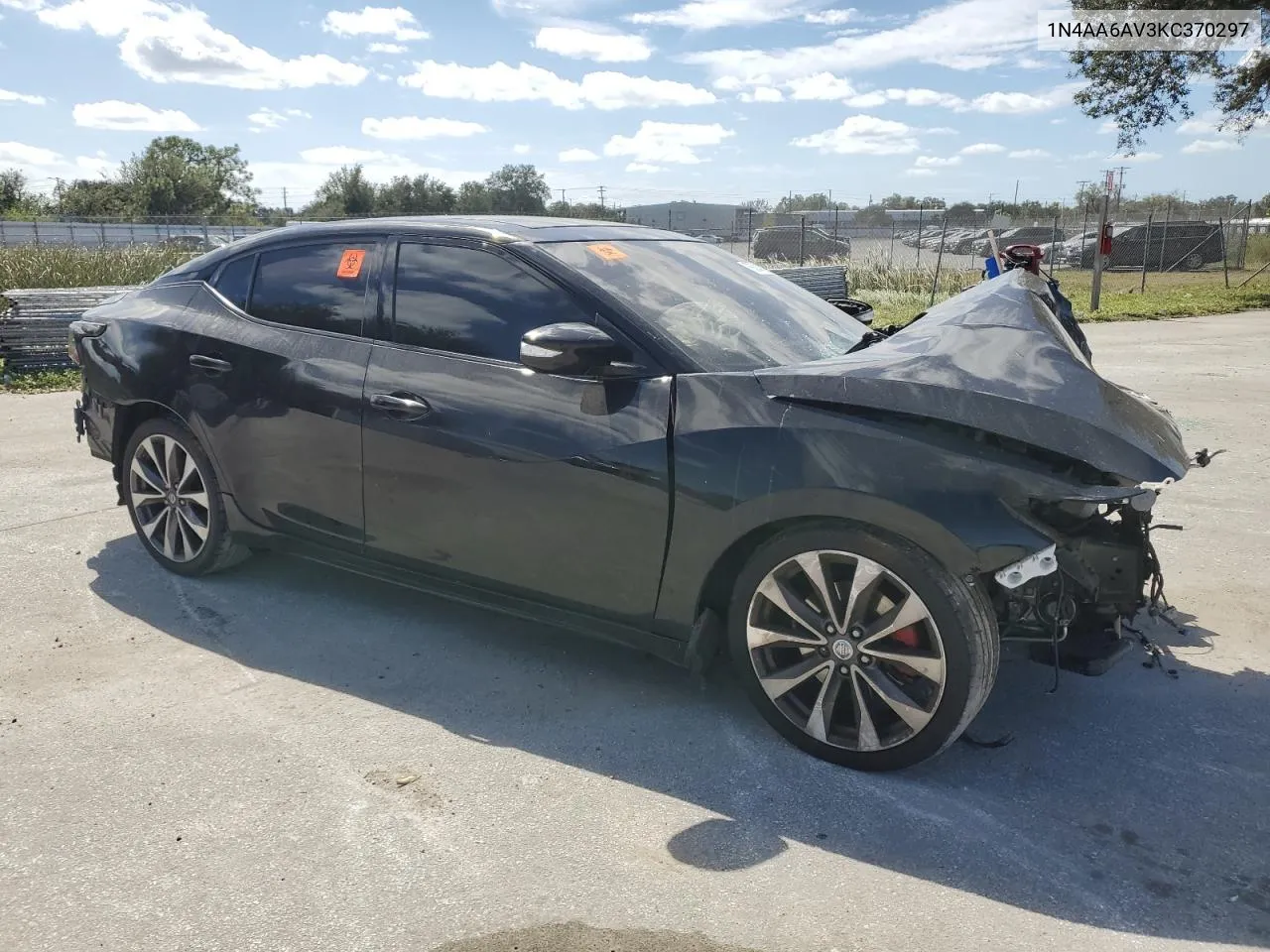 2019 Nissan Maxima S VIN: 1N4AA6AV3KC370297 Lot: 76614014