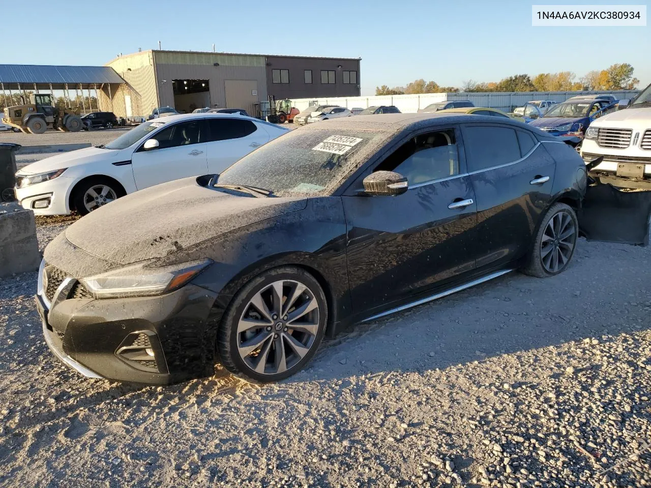 2019 Nissan Maxima S VIN: 1N4AA6AV2KC380934 Lot: 76695704