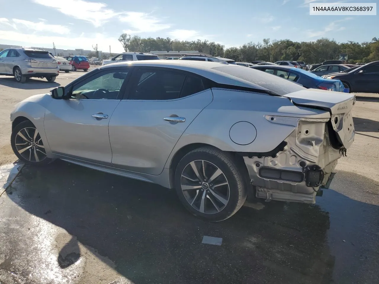 2019 Nissan Maxima S VIN: 1N4AA6AV8KC368397 Lot: 77086764