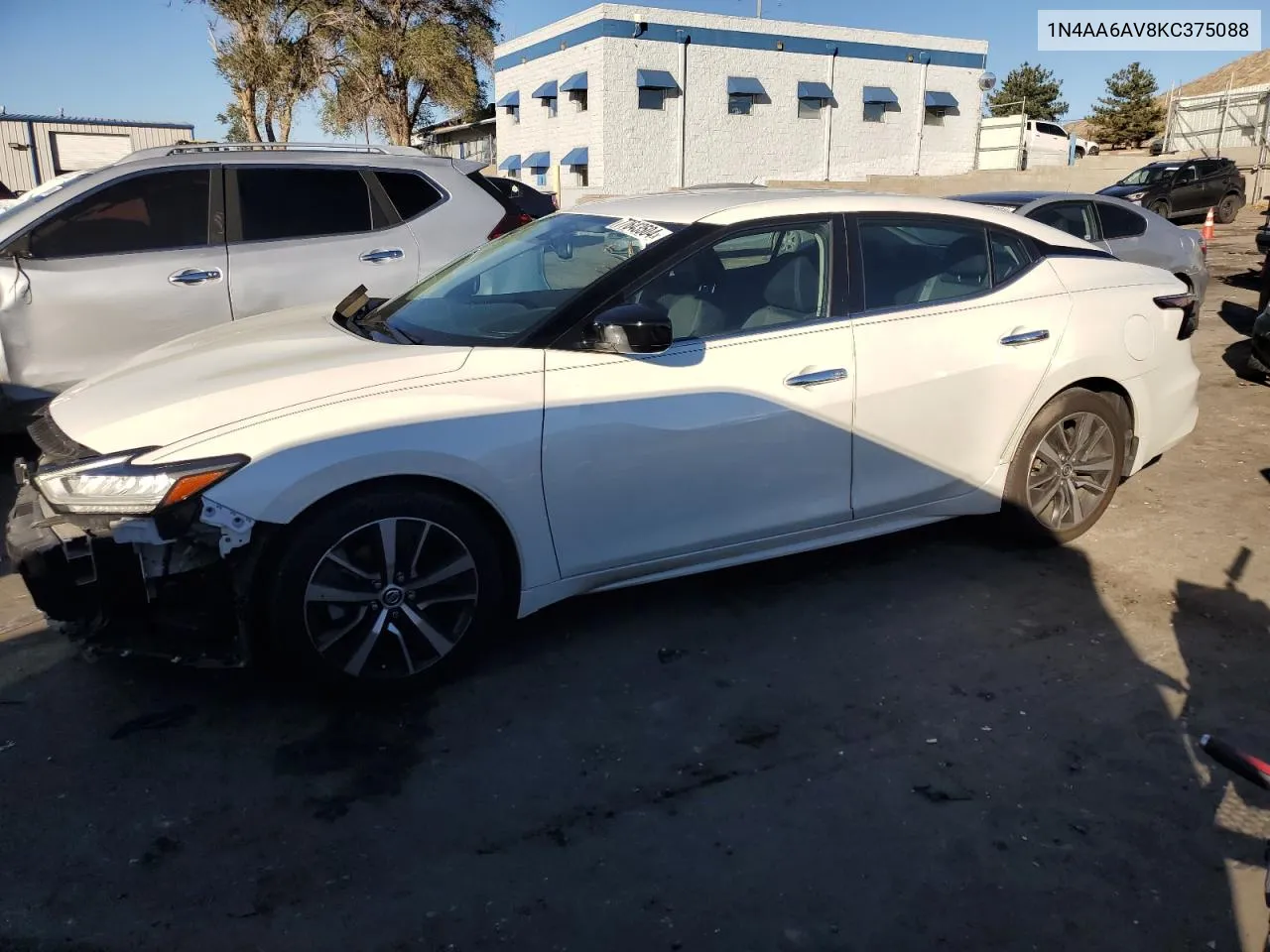 2019 Nissan Maxima S VIN: 1N4AA6AV8KC375088 Lot: 77643504