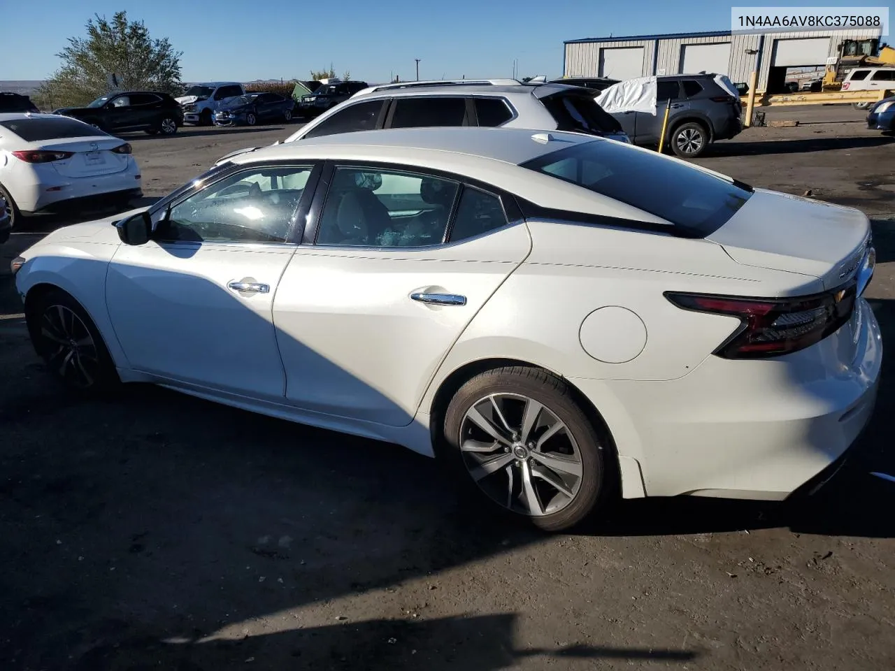 2019 Nissan Maxima S VIN: 1N4AA6AV8KC375088 Lot: 77643504