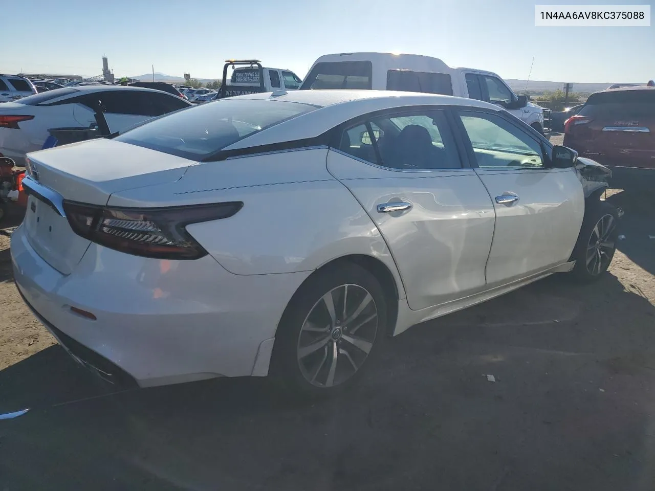 2019 Nissan Maxima S VIN: 1N4AA6AV8KC375088 Lot: 77643504