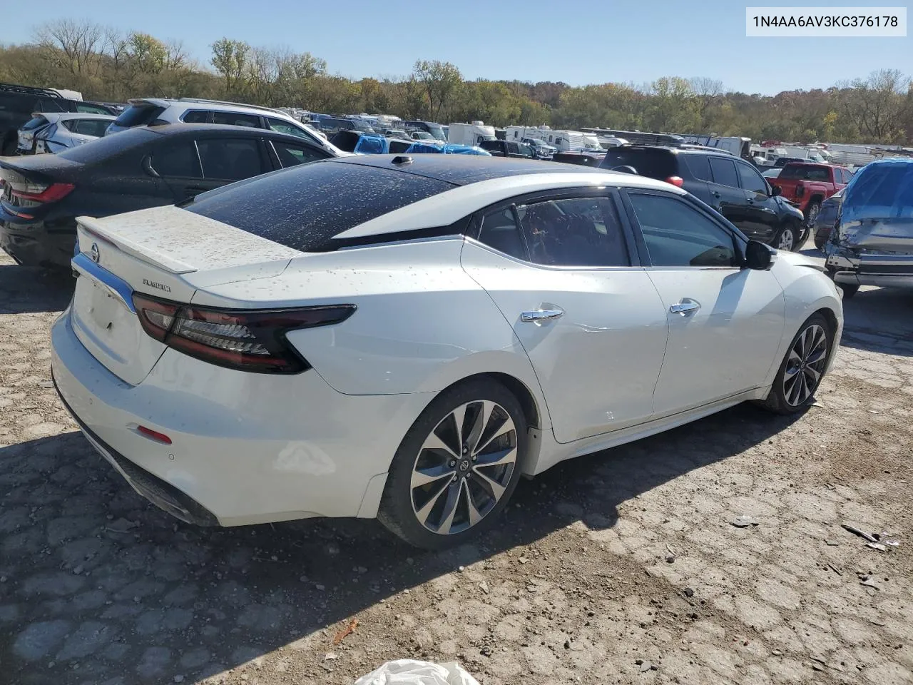 2019 Nissan Maxima S VIN: 1N4AA6AV3KC376178 Lot: 77650484