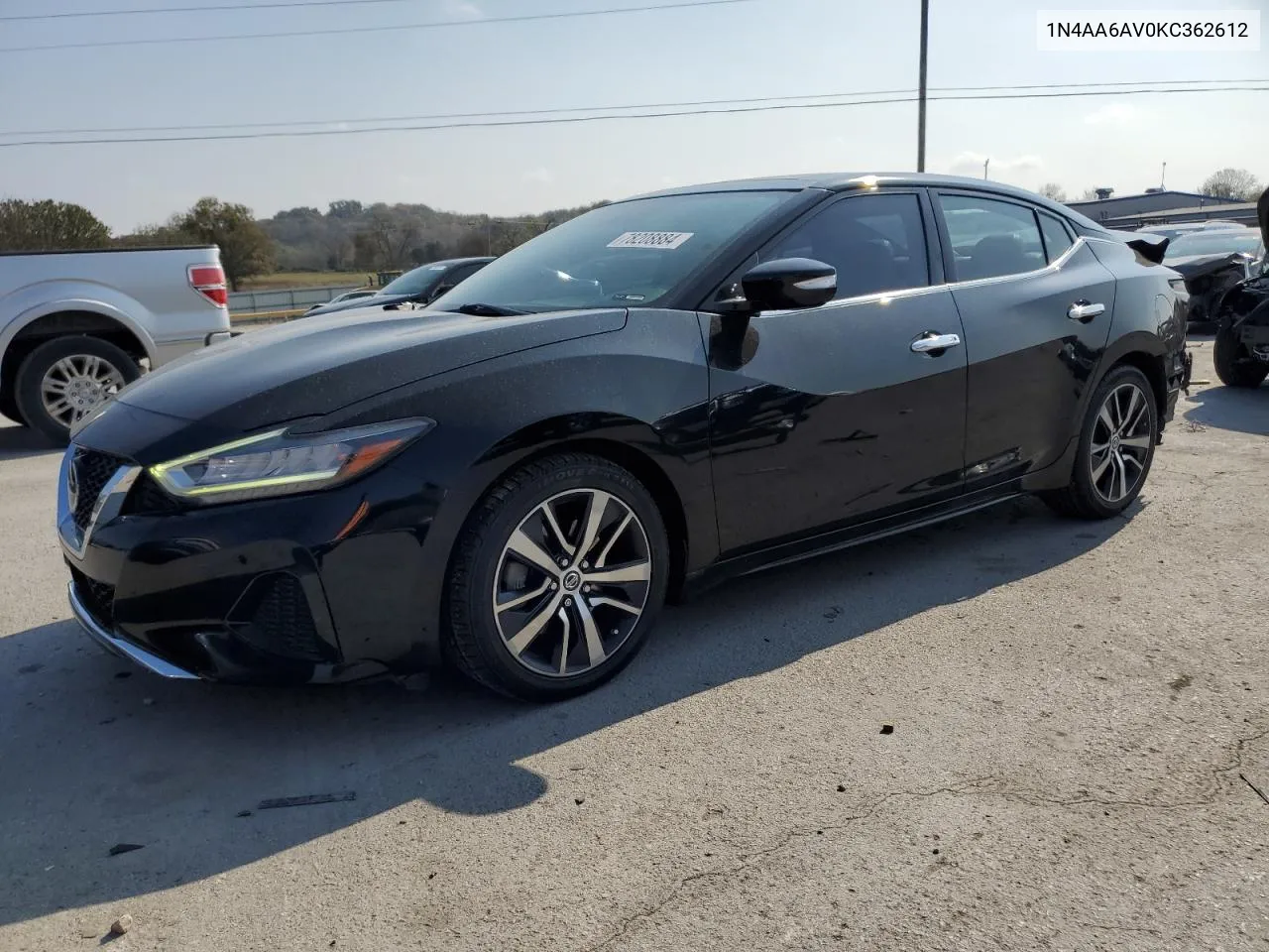 2019 Nissan Maxima S VIN: 1N4AA6AV0KC362612 Lot: 78208884