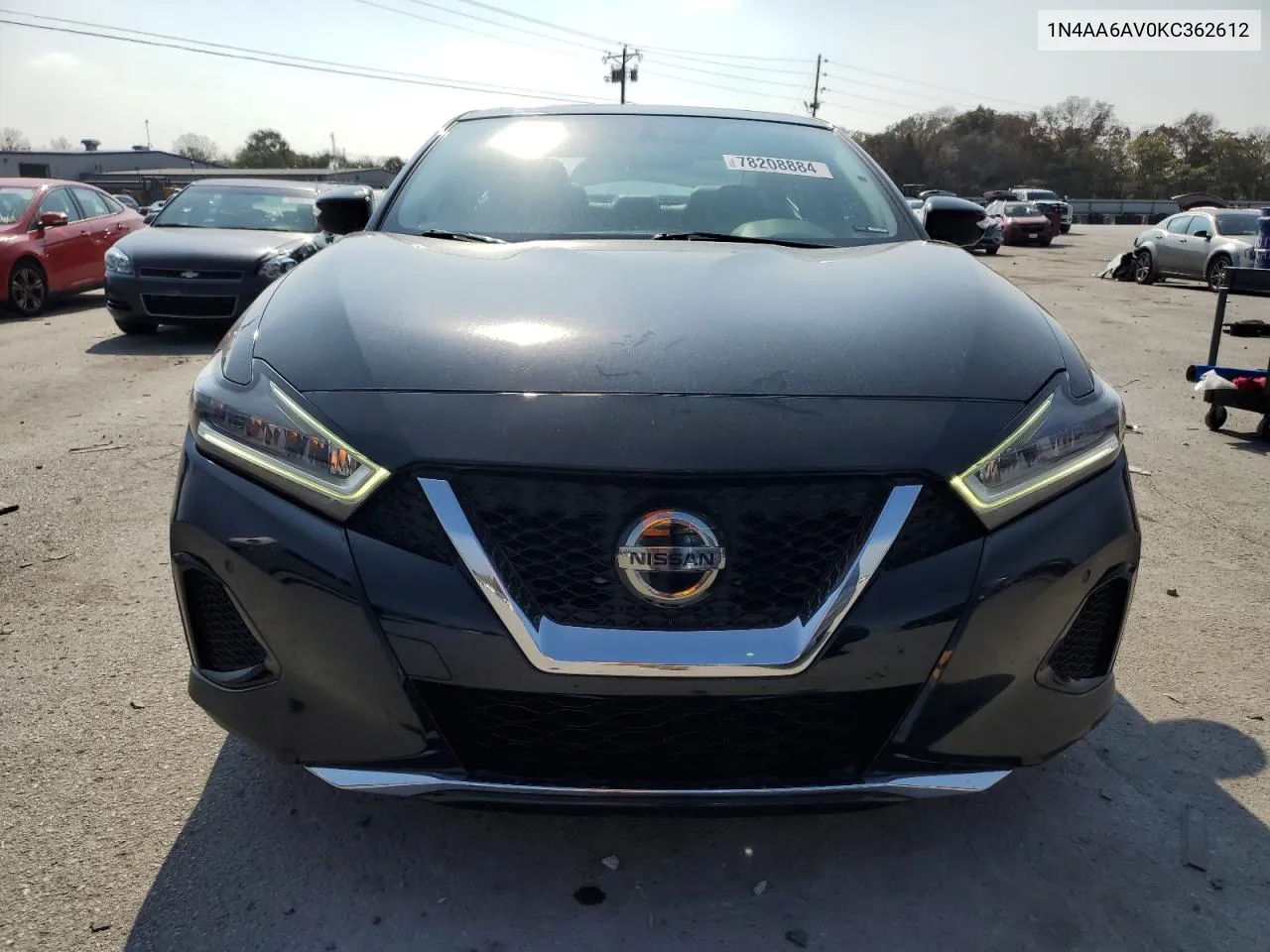 2019 Nissan Maxima S VIN: 1N4AA6AV0KC362612 Lot: 78208884