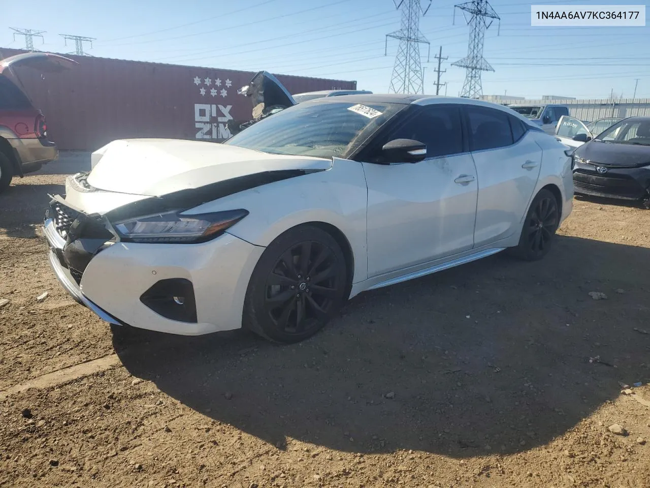 2019 Nissan Maxima S VIN: 1N4AA6AV7KC364177 Lot: 78517624