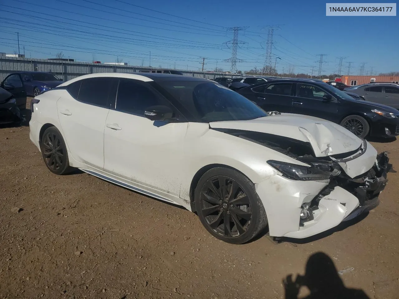 2019 Nissan Maxima S VIN: 1N4AA6AV7KC364177 Lot: 78517624