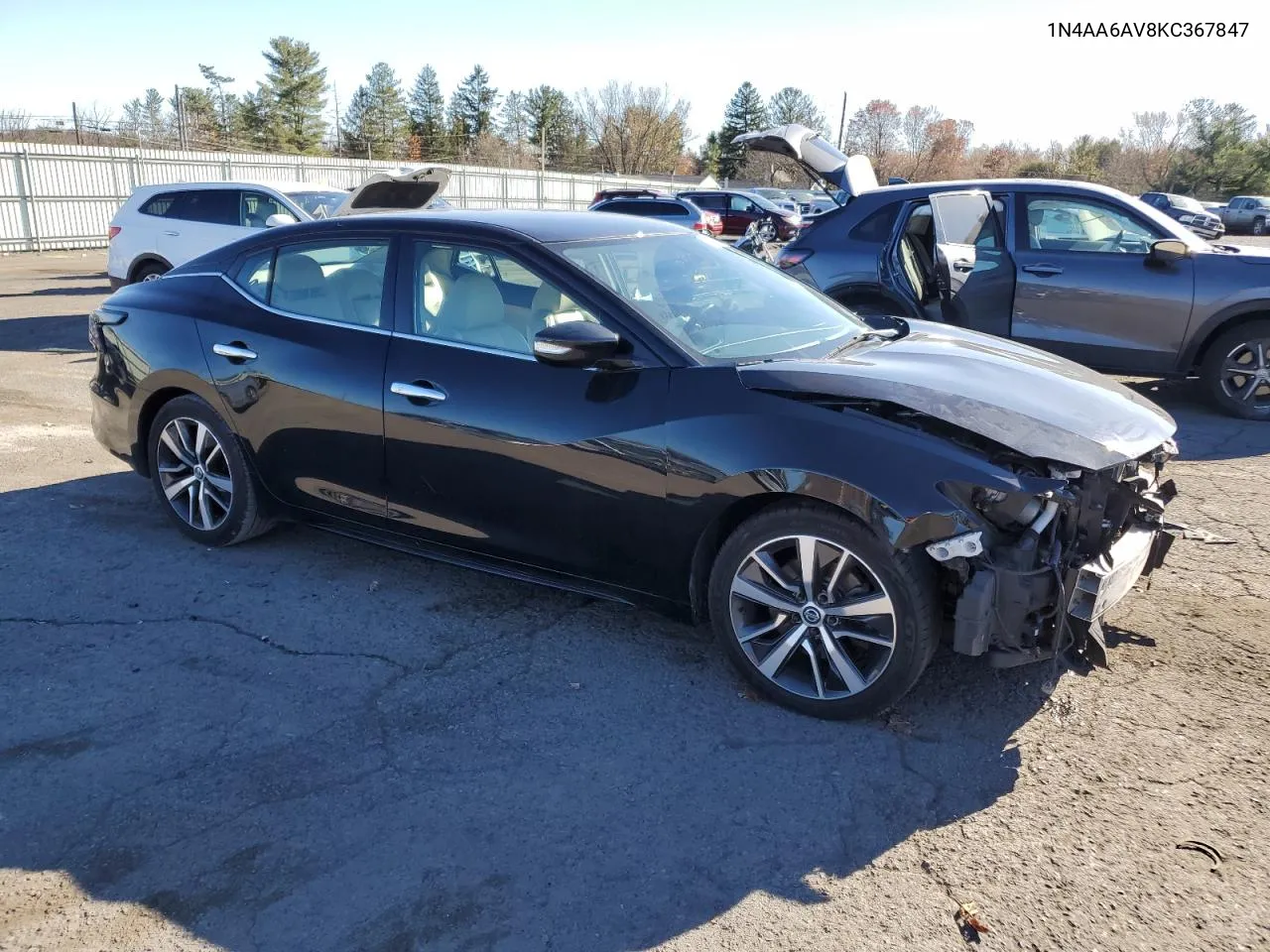 2019 Nissan Maxima S VIN: 1N4AA6AV8KC367847 Lot: 80201984