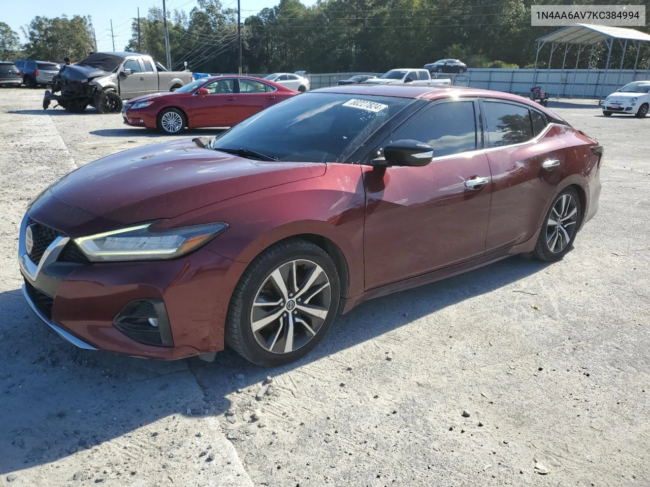 2019 Nissan Maxima S VIN: 1N4AA6AV7KC384994 Lot: 80227824