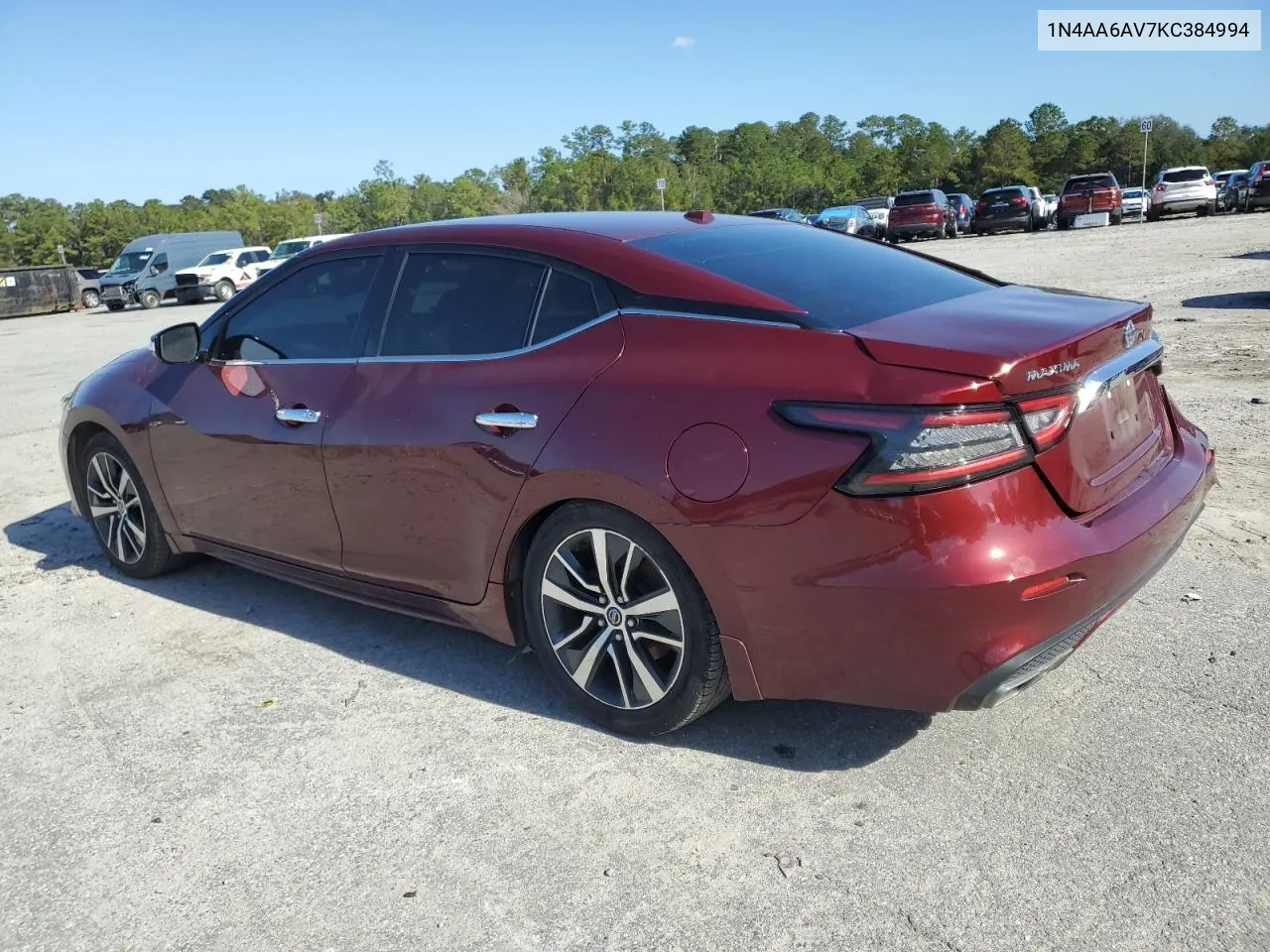 2019 Nissan Maxima S VIN: 1N4AA6AV7KC384994 Lot: 80227824