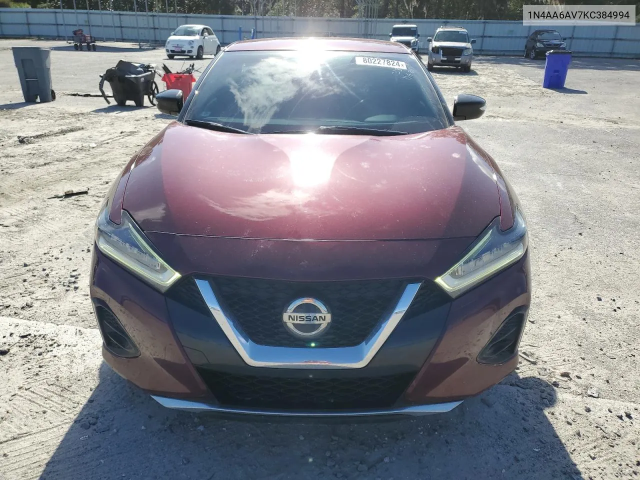 2019 Nissan Maxima S VIN: 1N4AA6AV7KC384994 Lot: 80227824