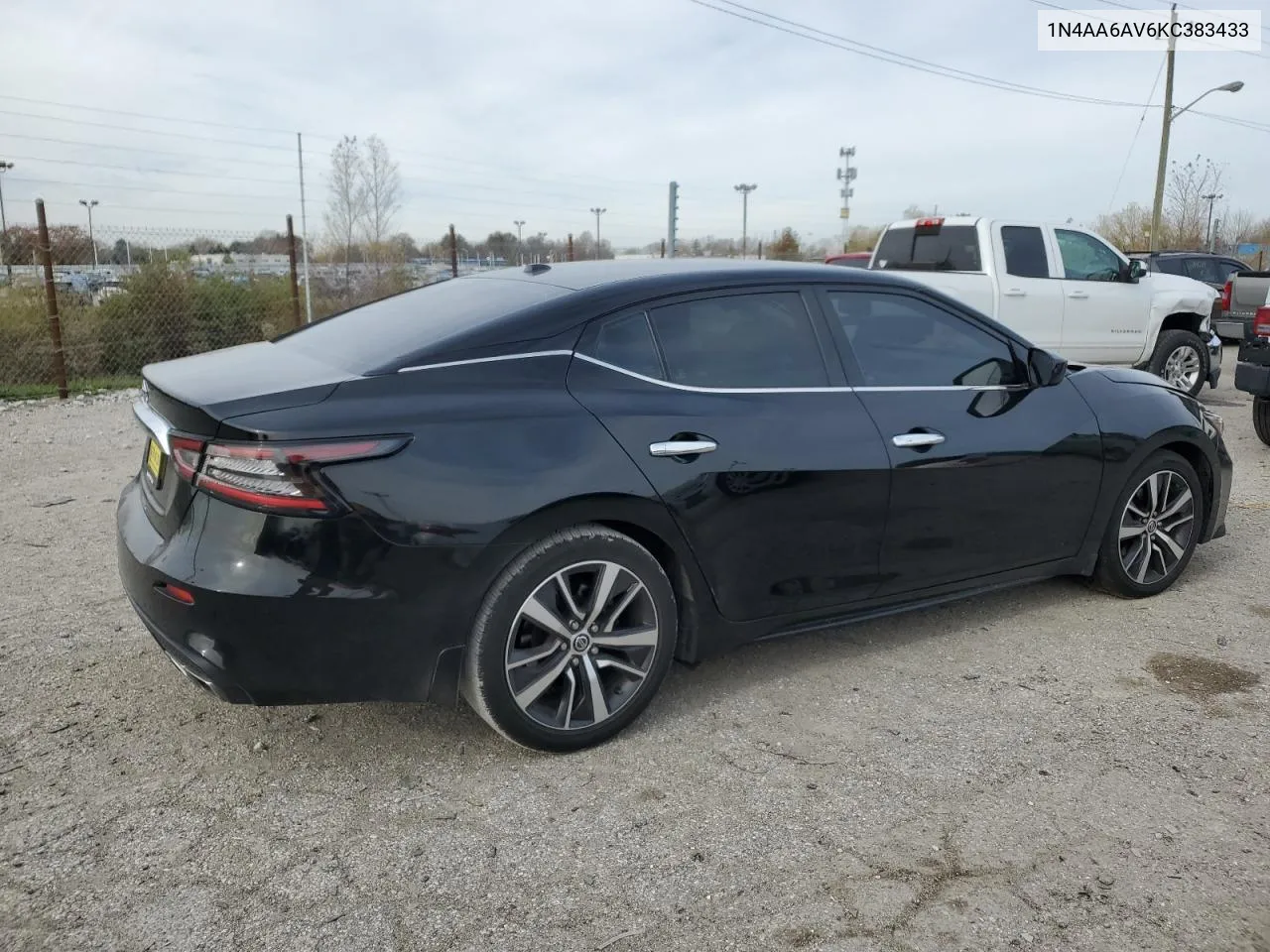 2019 Nissan Maxima S VIN: 1N4AA6AV6KC383433 Lot: 80494174