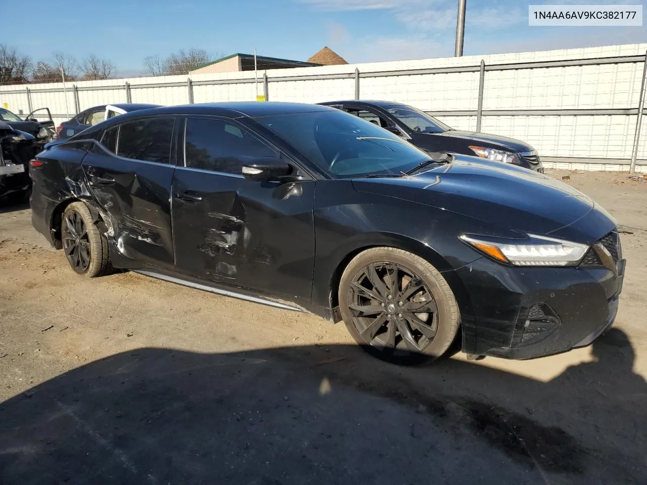 2019 Nissan Maxima S VIN: 1N4AA6AV9KC382177 Lot: 80639904