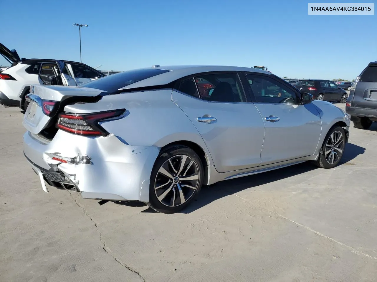 2019 Nissan Maxima S VIN: 1N4AA6AV4KC384015 Lot: 80755314