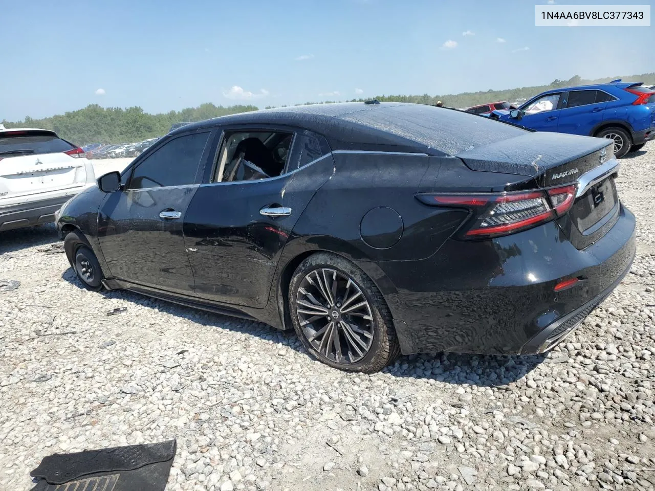 2020 Nissan Maxima S VIN: 1N4AA6BV8LC377343 Lot: 61828744