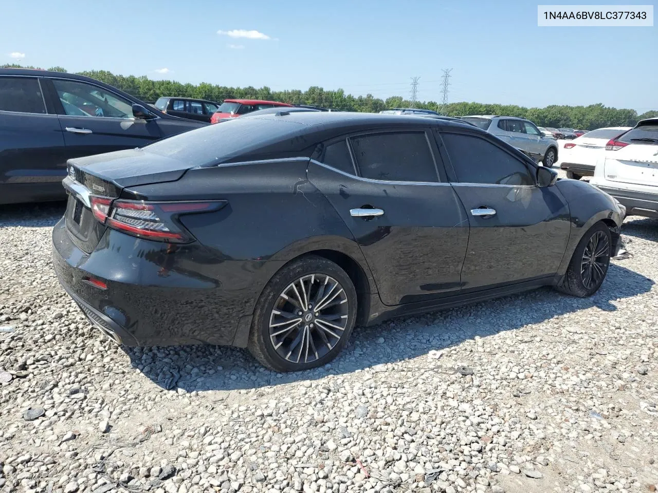 2020 Nissan Maxima S VIN: 1N4AA6BV8LC377343 Lot: 61828744