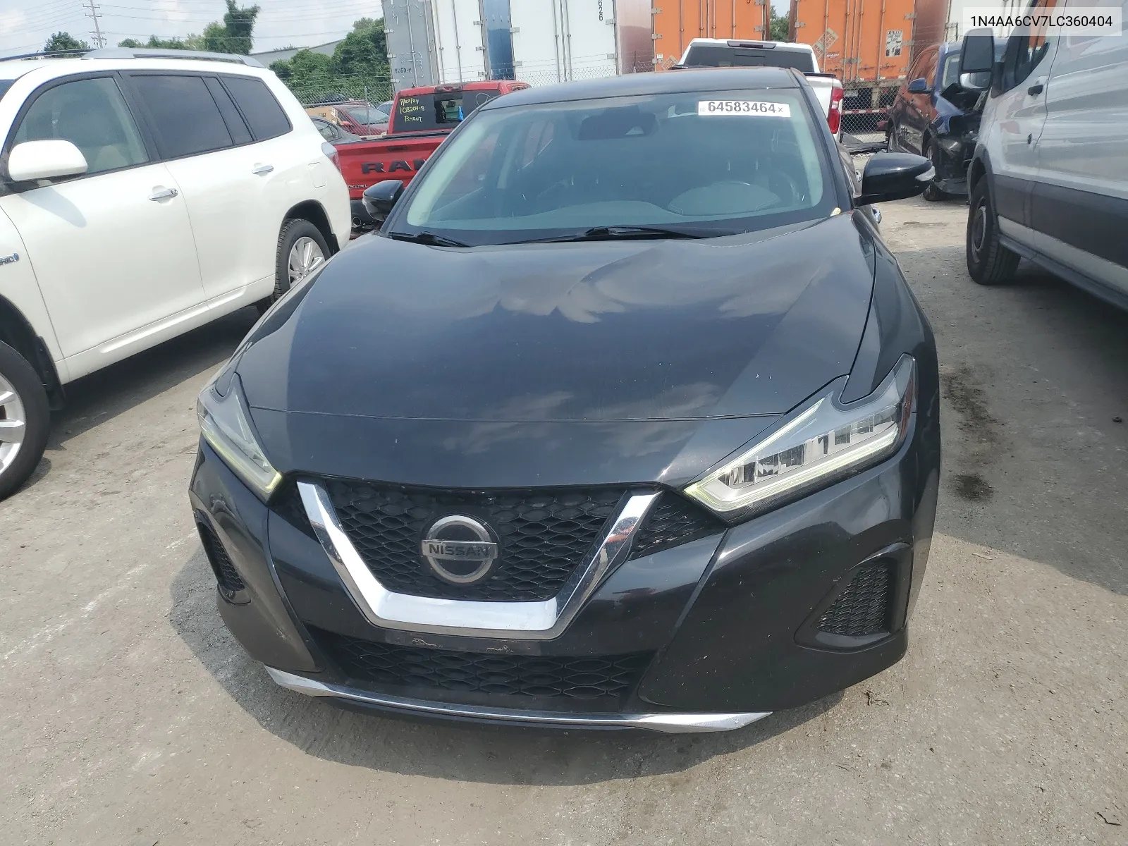 2020 Nissan Maxima Sv VIN: 1N4AA6CV7LC360404 Lot: 64583464