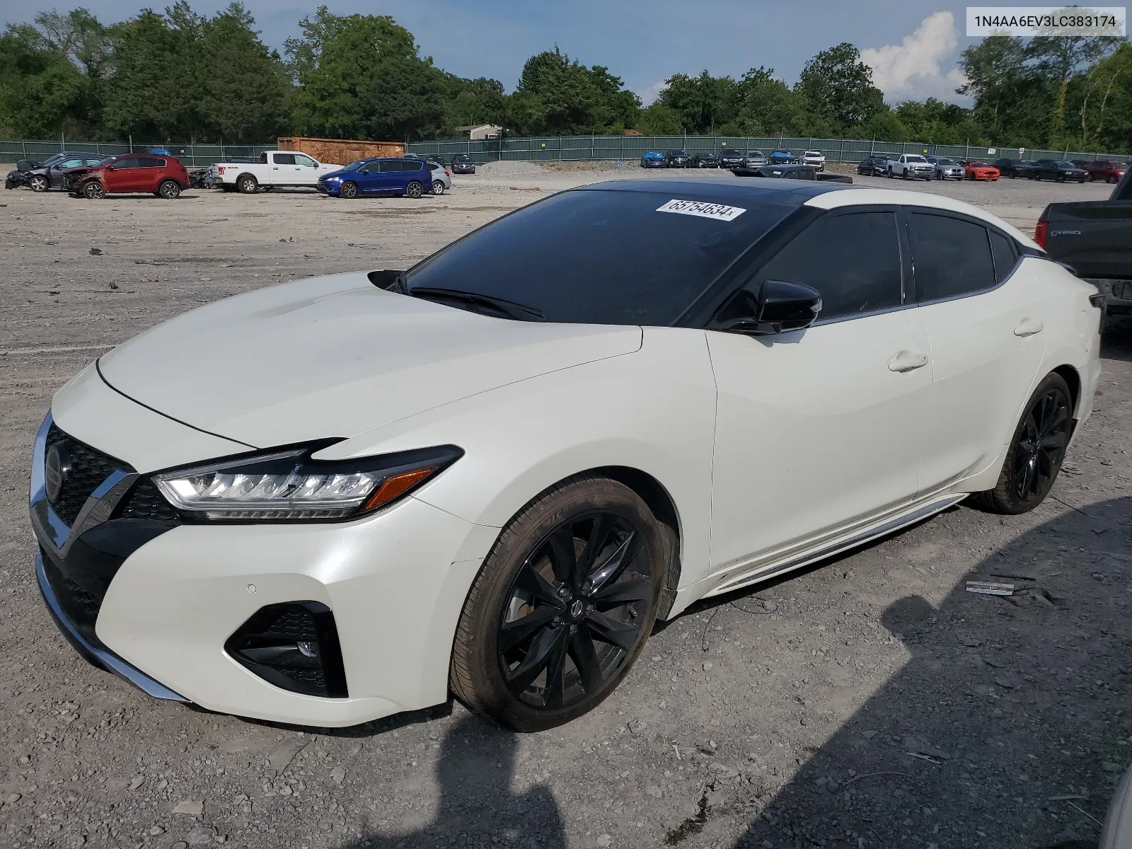 2020 Nissan Maxima Sr VIN: 1N4AA6EV3LC383174 Lot: 65754634