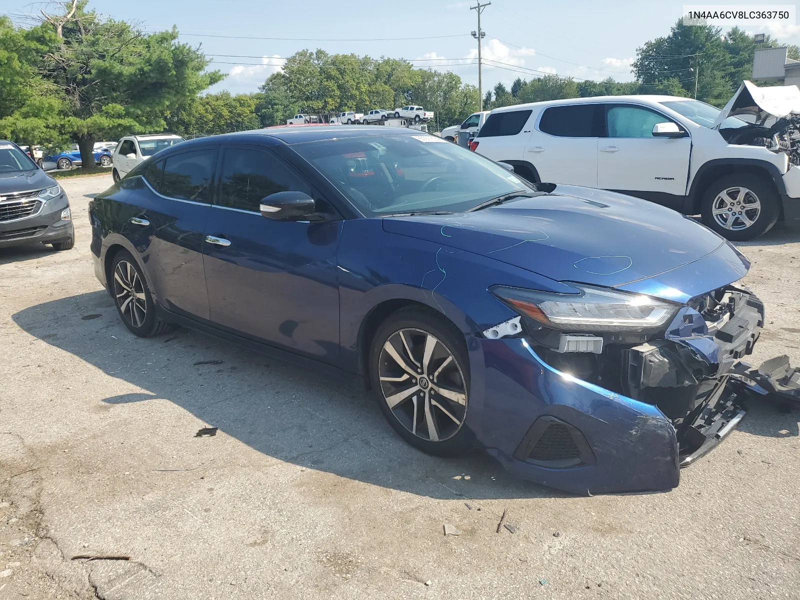 2020 Nissan Maxima Sv VIN: 1N4AA6CV8LC363750 Lot: 65927694