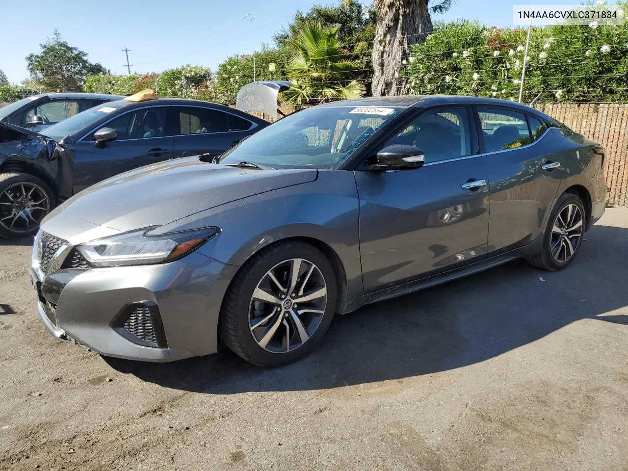 2020 Nissan Maxima Sv VIN: 1N4AA6CVXLC371834 Lot: 66392894