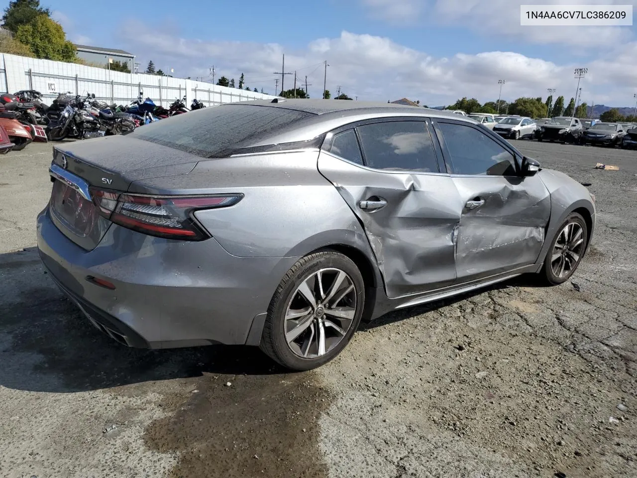 2020 Nissan Maxima Sv VIN: 1N4AA6CV7LC386209 Lot: 68540394