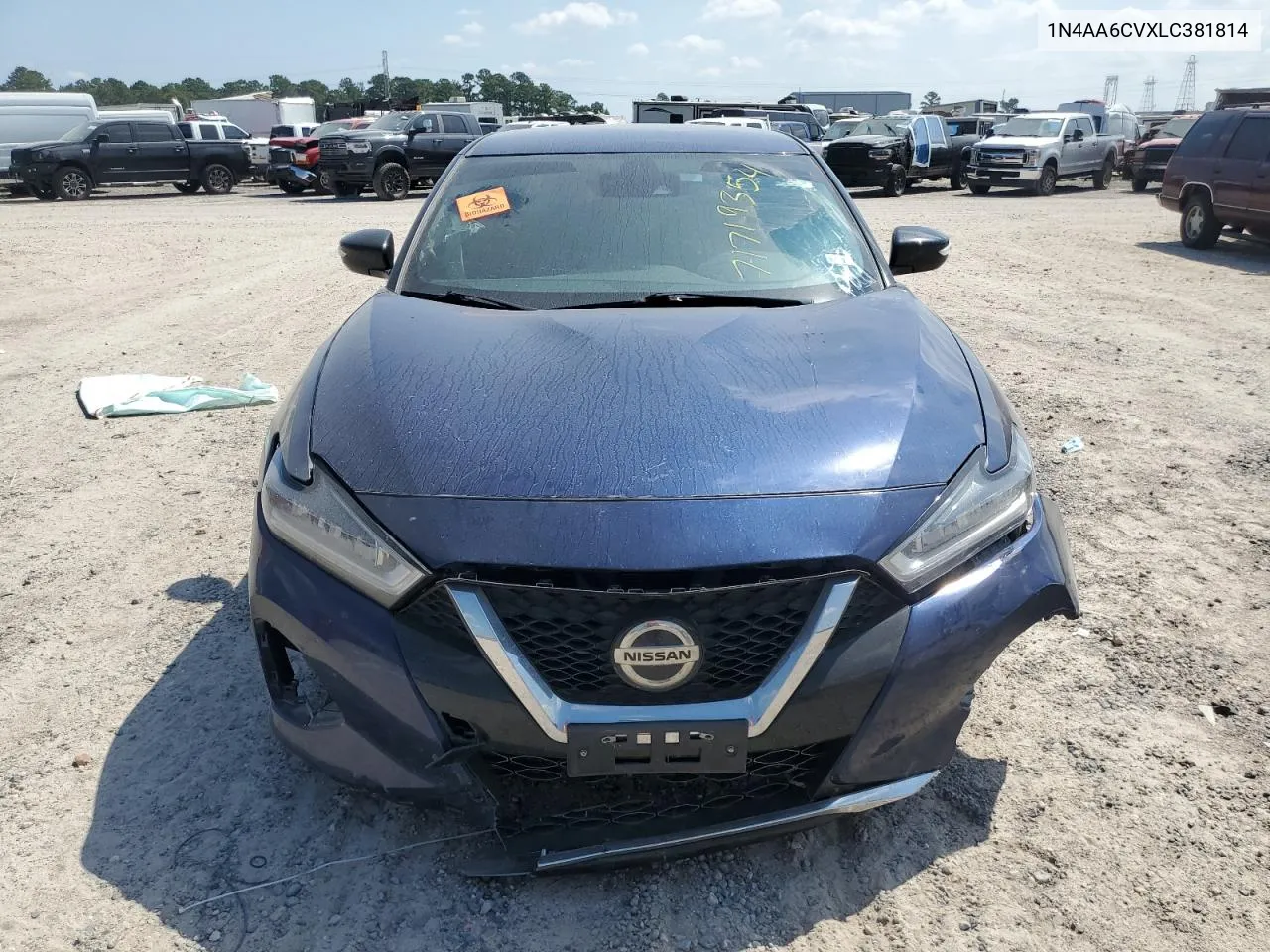 2020 Nissan Maxima Sv VIN: 1N4AA6CVXLC381814 Lot: 71719354