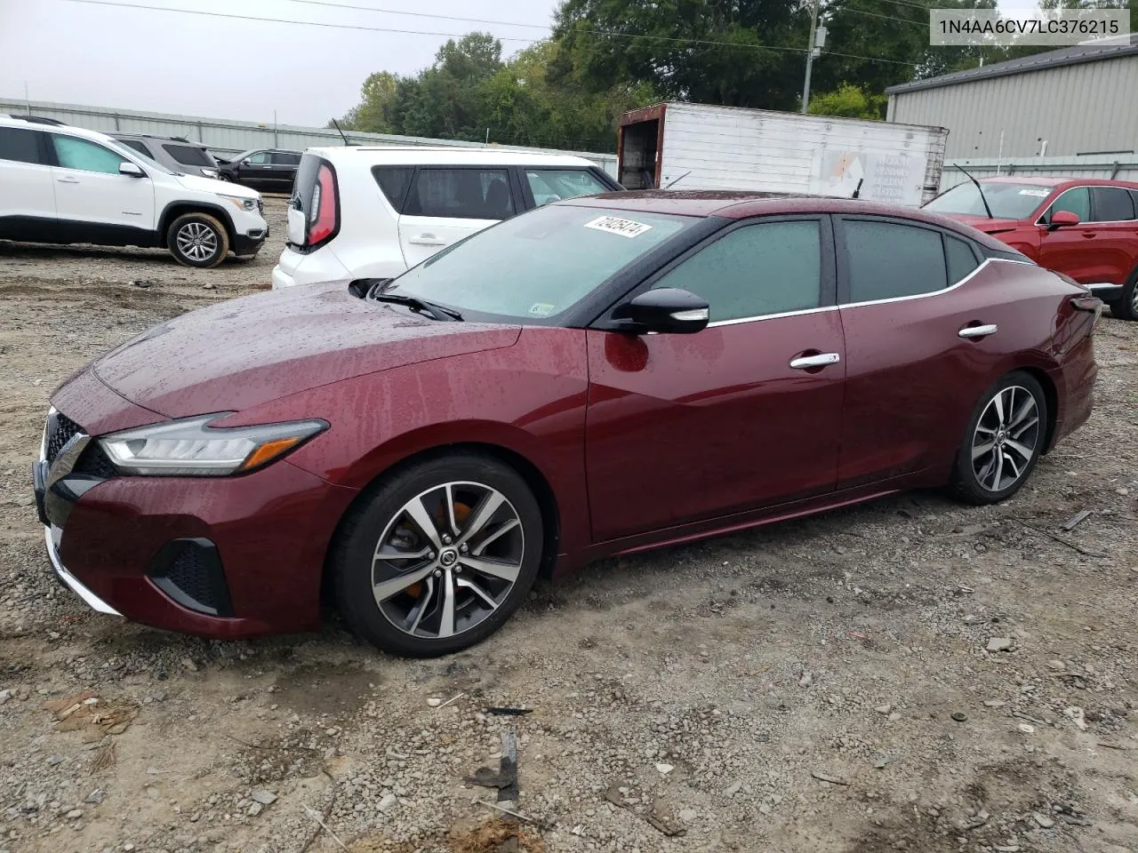 2020 Nissan Maxima Sv VIN: 1N4AA6CV7LC376215 Lot: 72425474