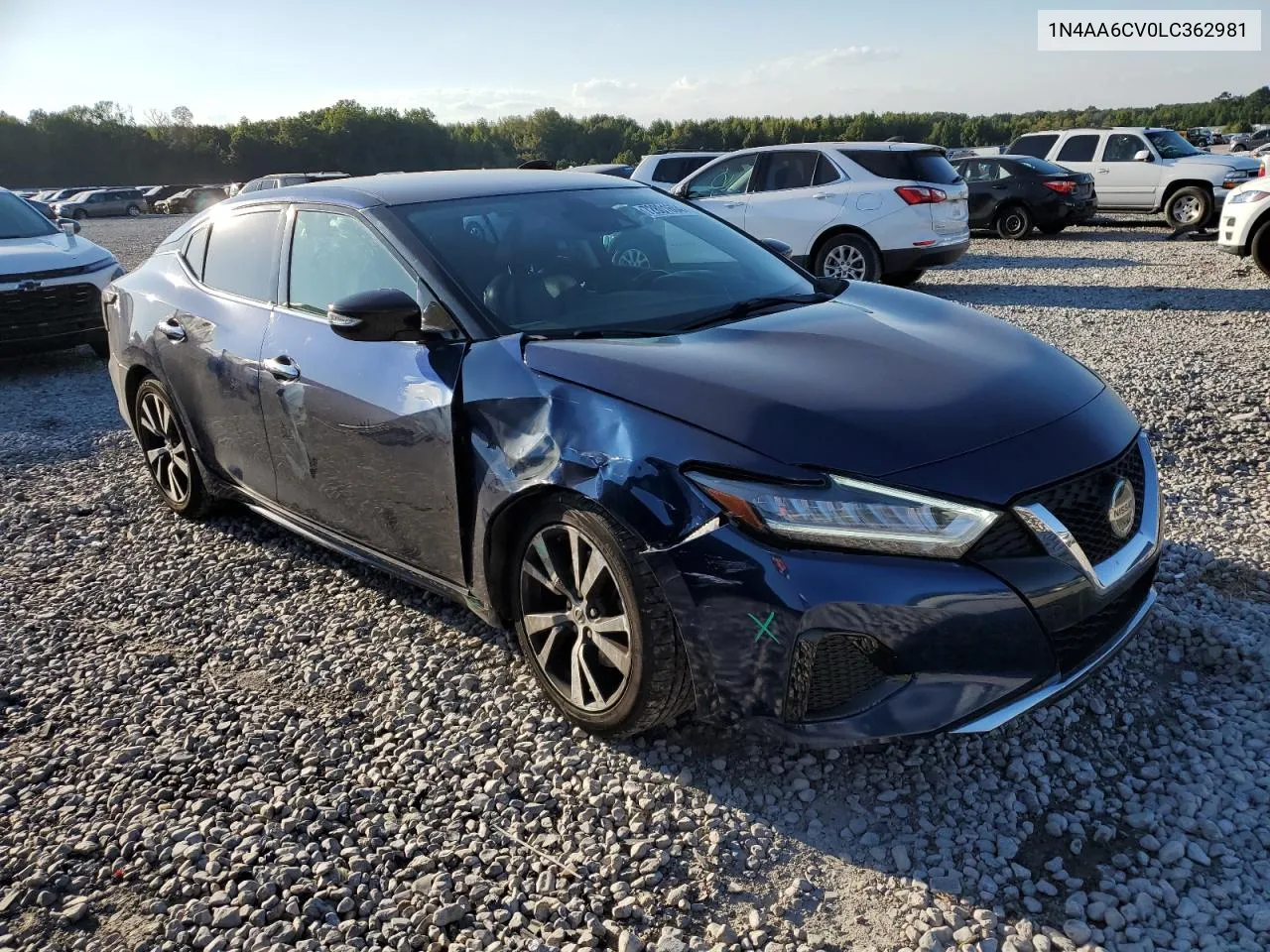 1N4AA6CV0LC362981 2020 Nissan Maxima Sv