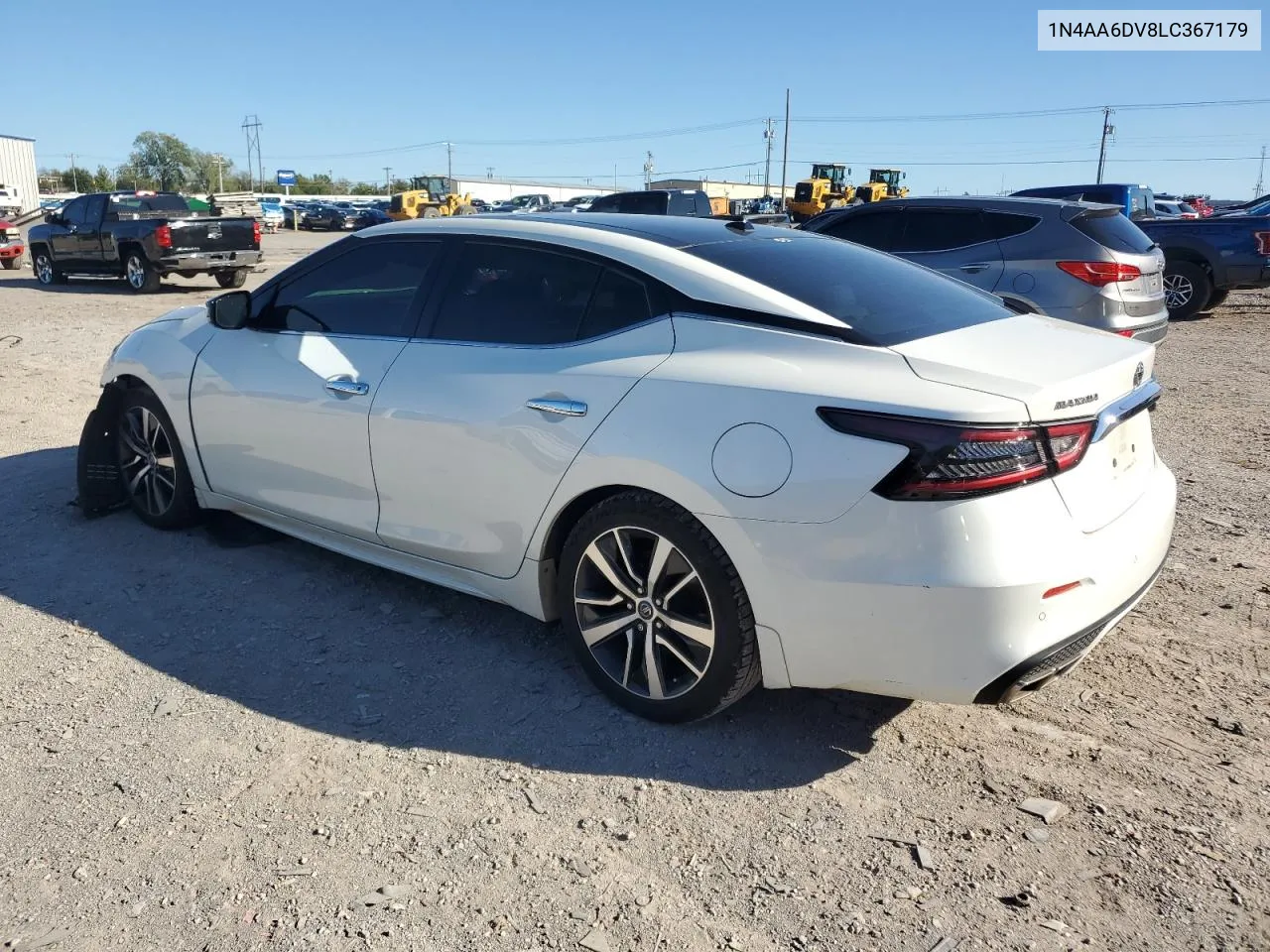 2020 Nissan Maxima Sl VIN: 1N4AA6DV8LC367179 Lot: 73420364