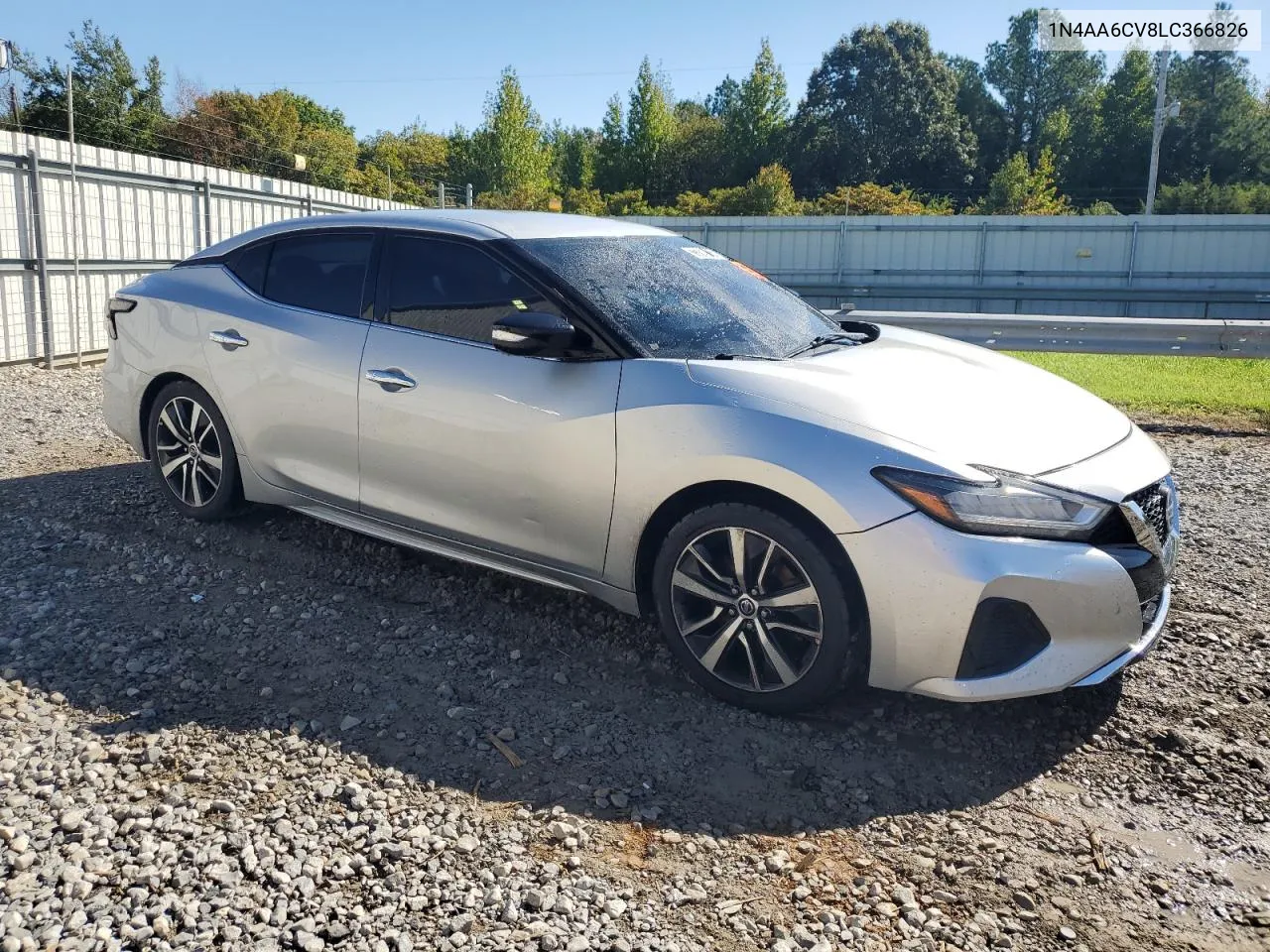 2020 Nissan Maxima Sv VIN: 1N4AA6CV8LC366826 Lot: 73769174