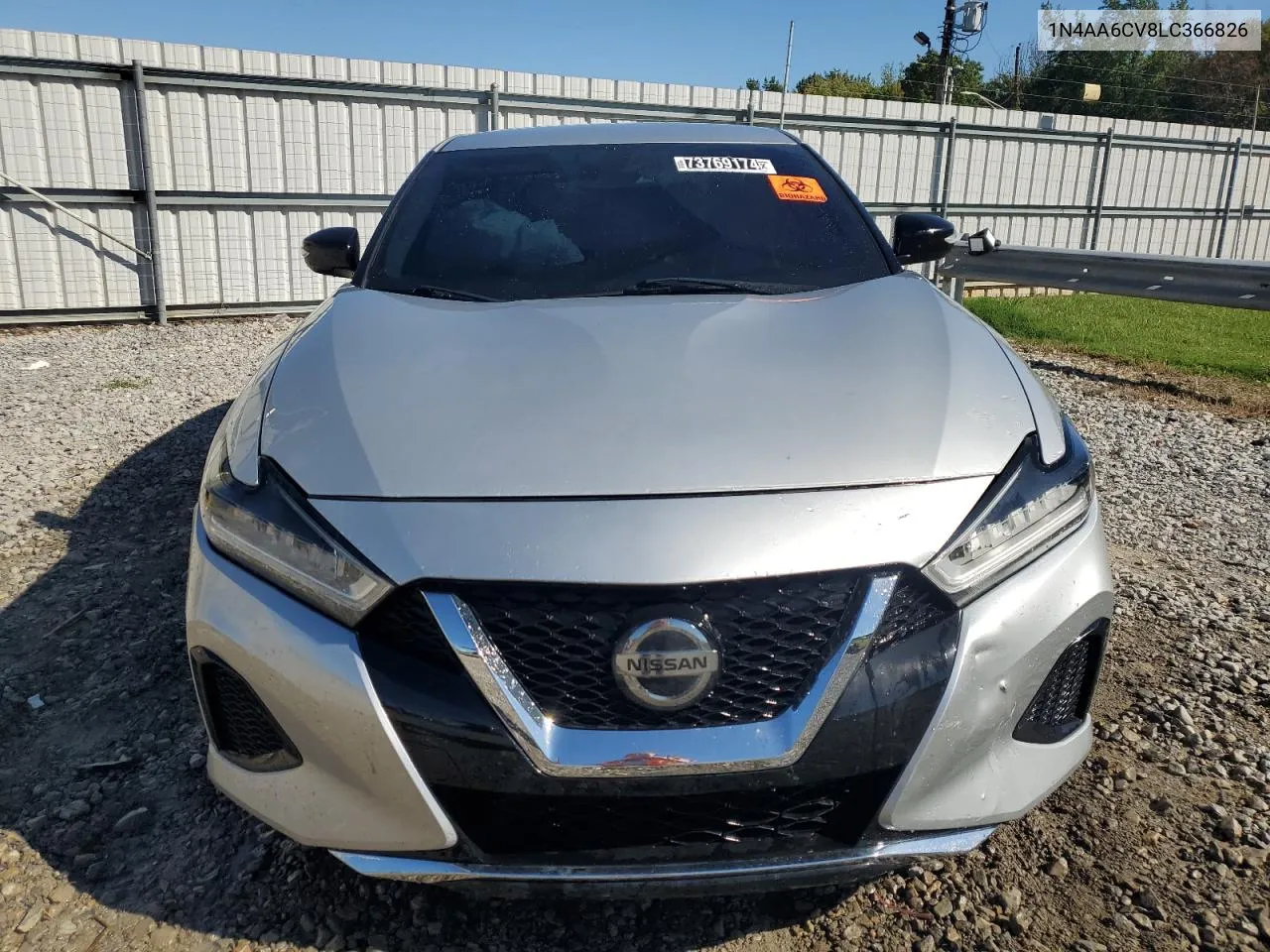 2020 Nissan Maxima Sv VIN: 1N4AA6CV8LC366826 Lot: 73769174