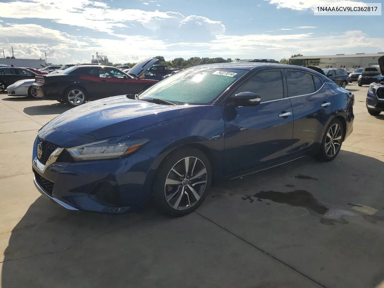 2020 Nissan Maxima Sv VIN: 1N4AA6CV9LC362817 Lot: 74227014