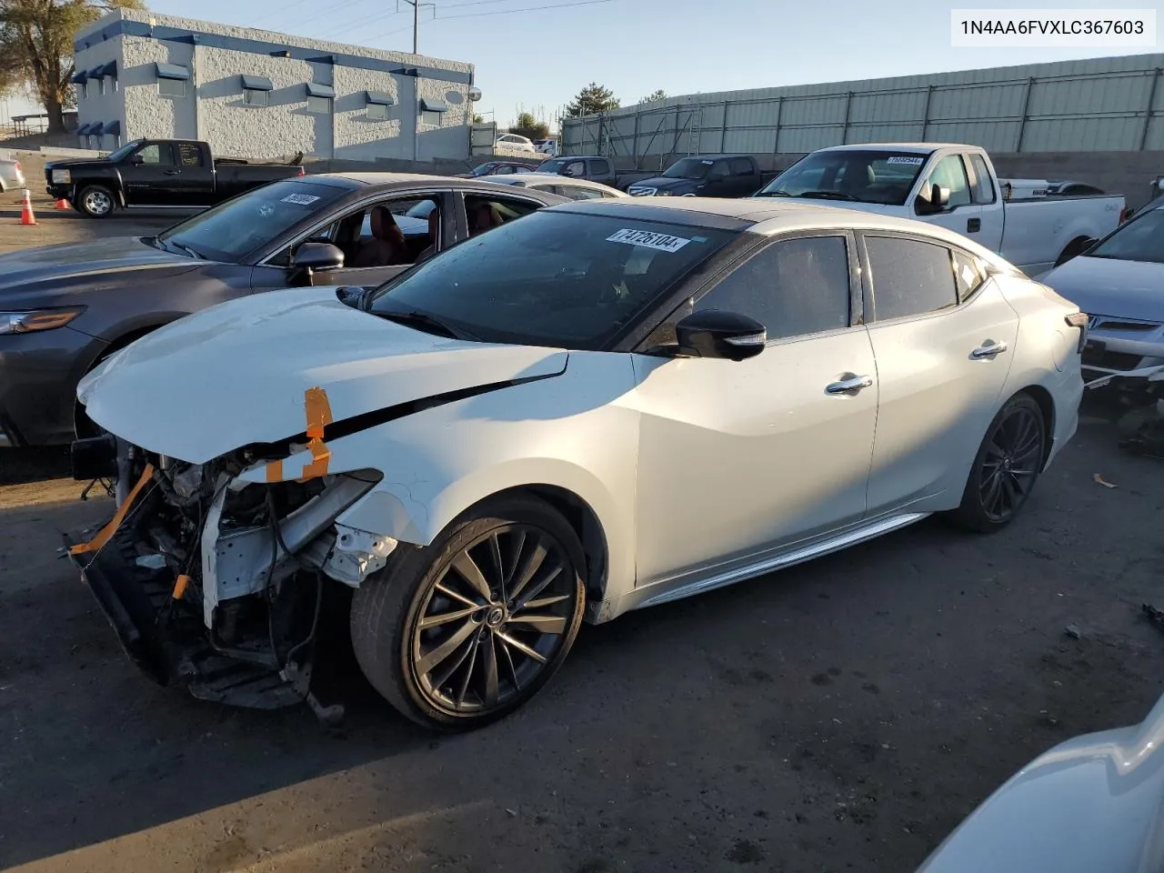 2020 Nissan Maxima Platinum VIN: 1N4AA6FVXLC367603 Lot: 74726104