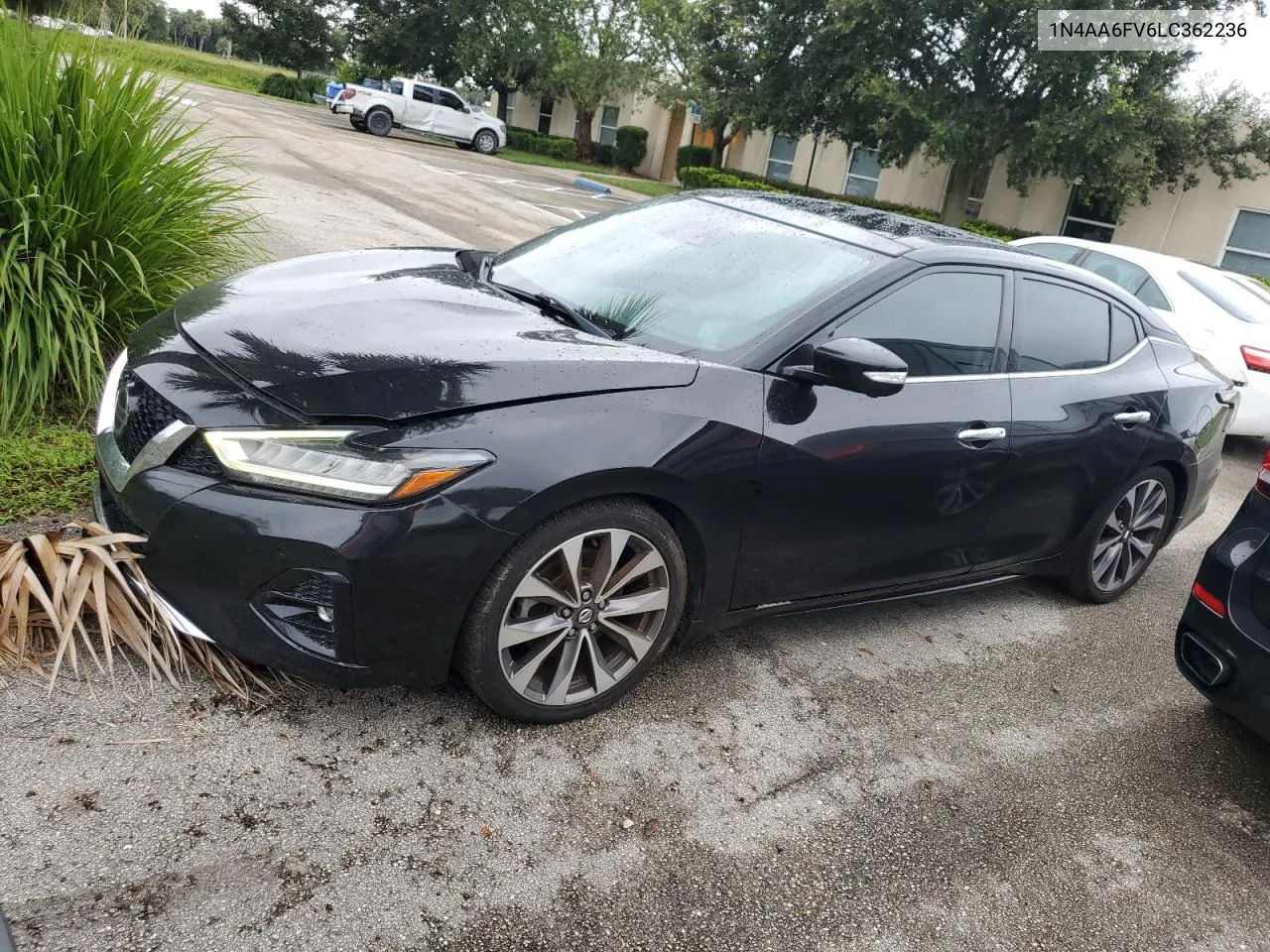 2020 Nissan Maxima Platinum VIN: 1N4AA6FV6LC362236 Lot: 75055074