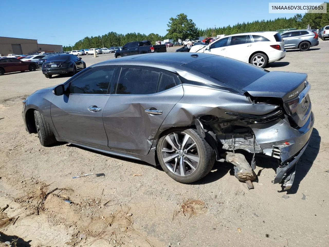 2020 Nissan Maxima Sl VIN: 1N4AA6DV3LC370653 Lot: 75981584