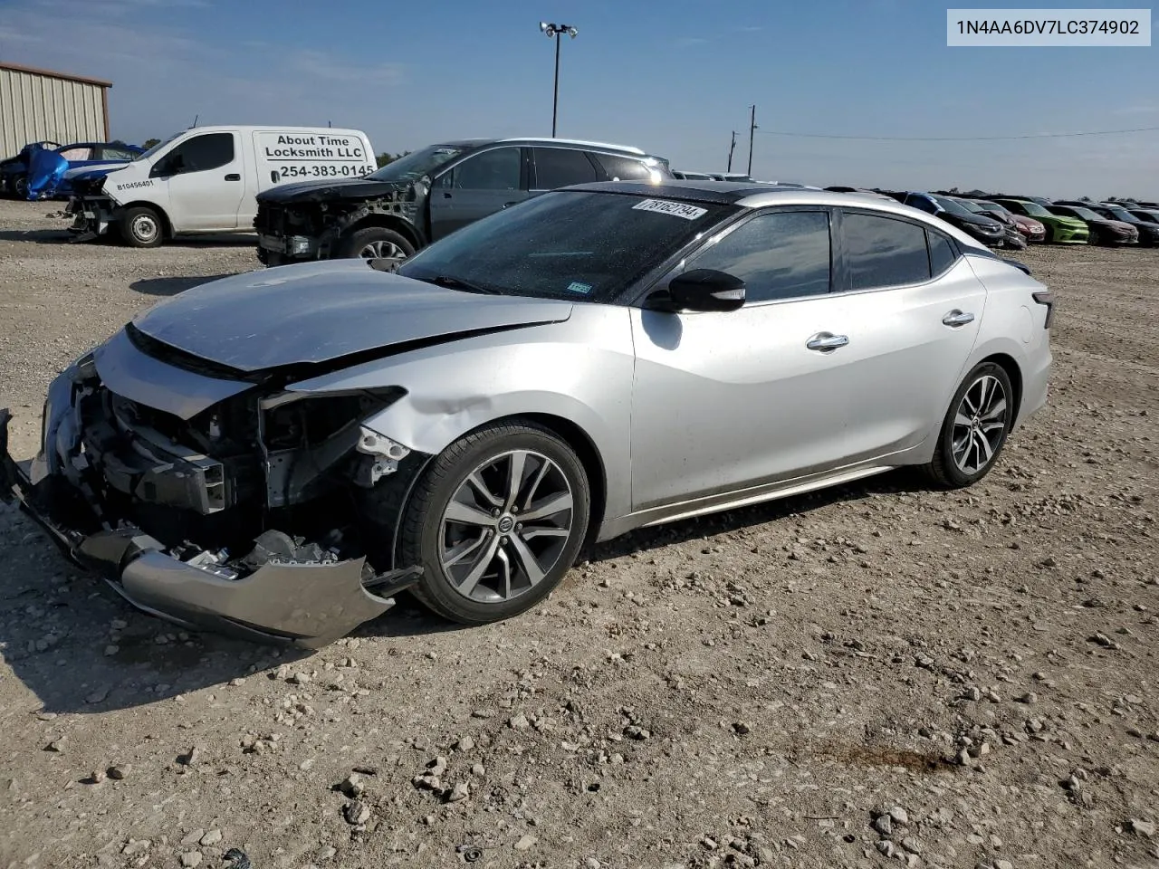 2020 Nissan Maxima Sl VIN: 1N4AA6DV7LC374902 Lot: 78162794