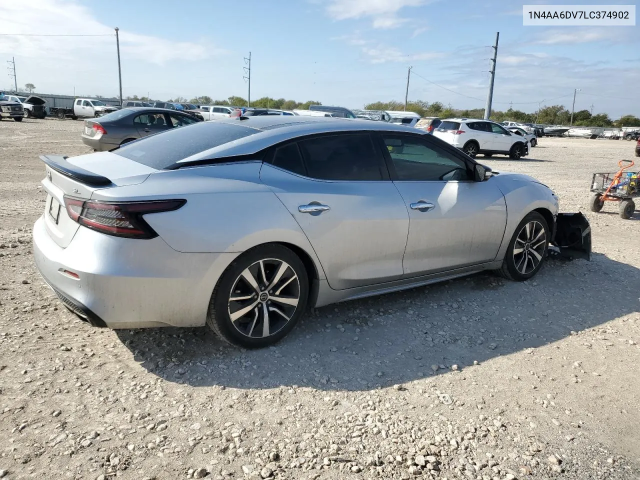 2020 Nissan Maxima Sl VIN: 1N4AA6DV7LC374902 Lot: 78162794