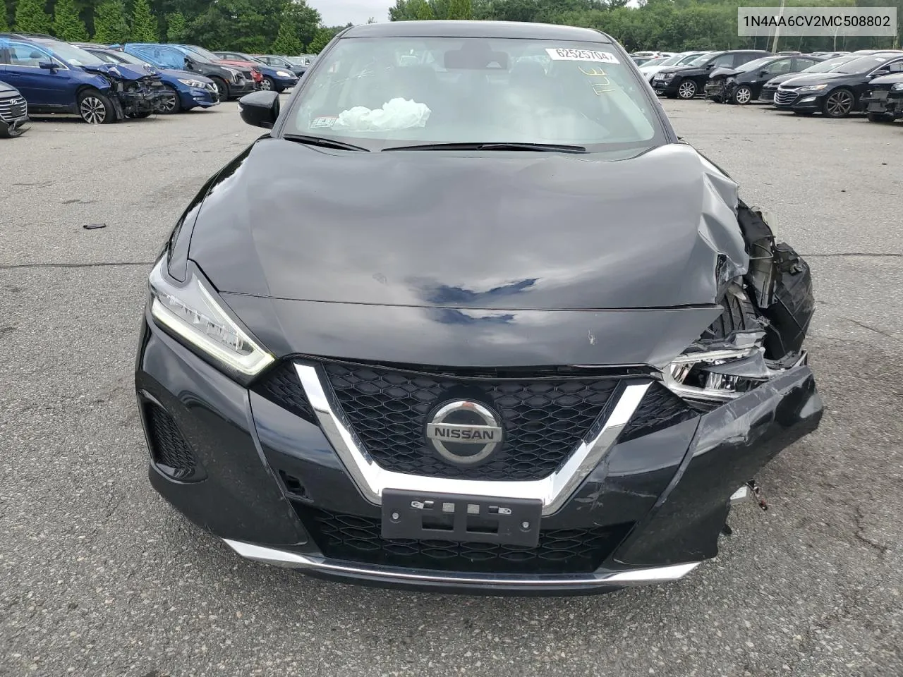 2021 Nissan Maxima Sv VIN: 1N4AA6CV2MC508802 Lot: 62525704