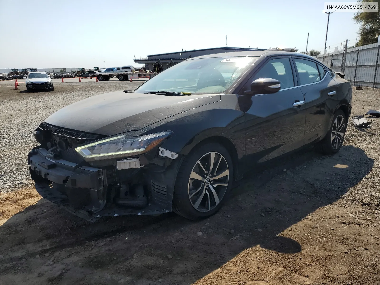 2021 Nissan Maxima Sv VIN: 1N4AA6CV5MC514769 Lot: 64838724