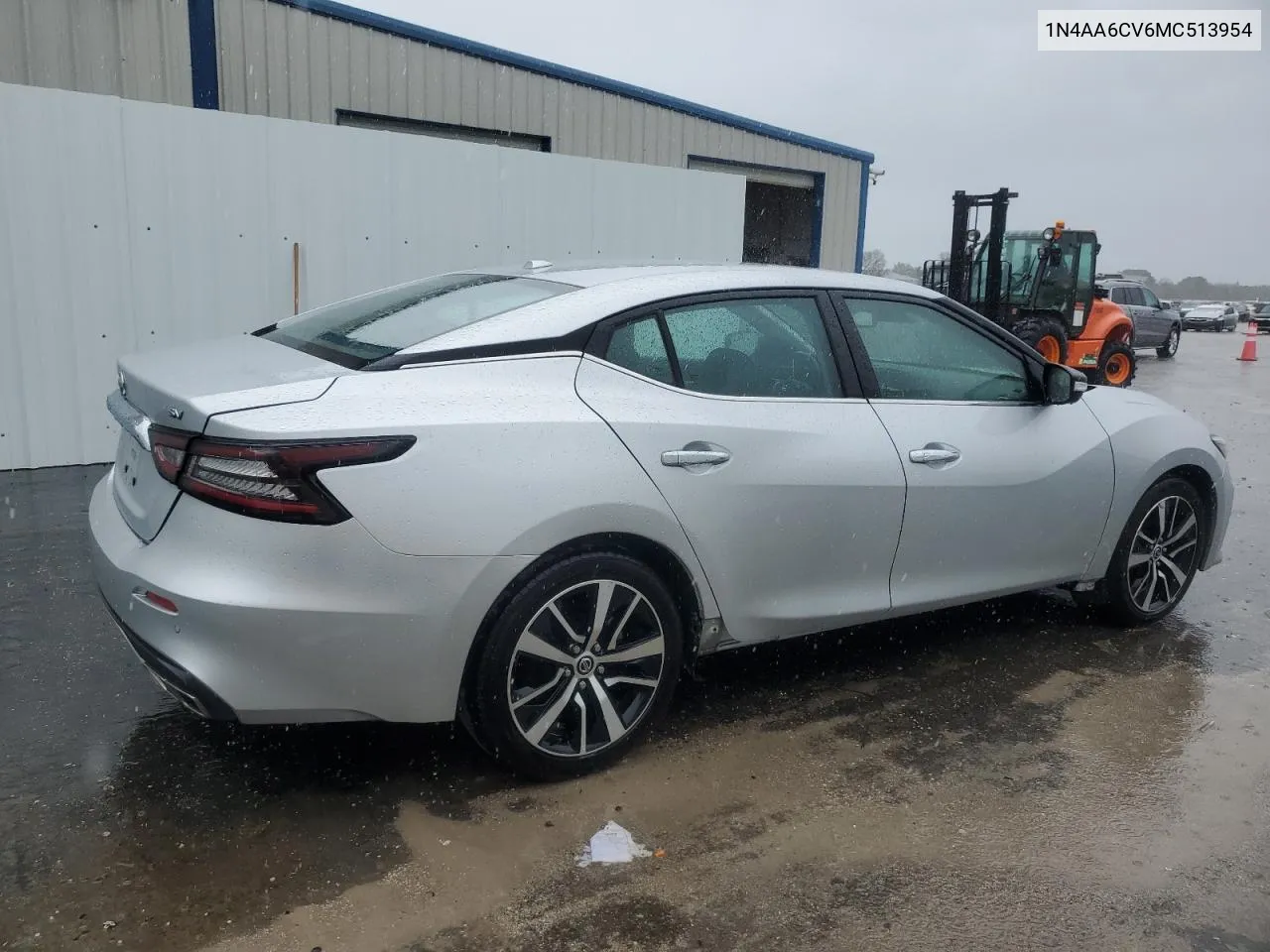 2021 Nissan Maxima Sv VIN: 1N4AA6CV6MC513954 Lot: 65965524