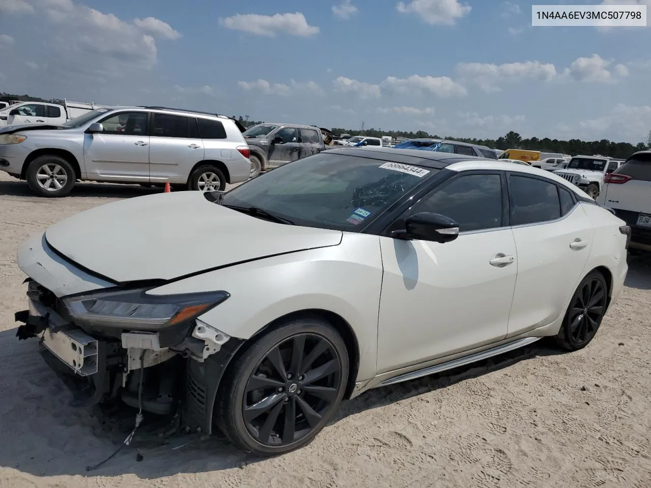 2021 Nissan Maxima Sr VIN: 1N4AA6EV3MC507798 Lot: 68664344