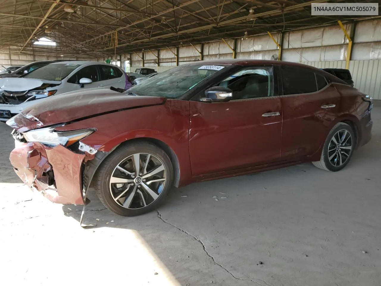 2021 Nissan Maxima Sv VIN: 1N4AA6CV1MC505079 Lot: 73055114