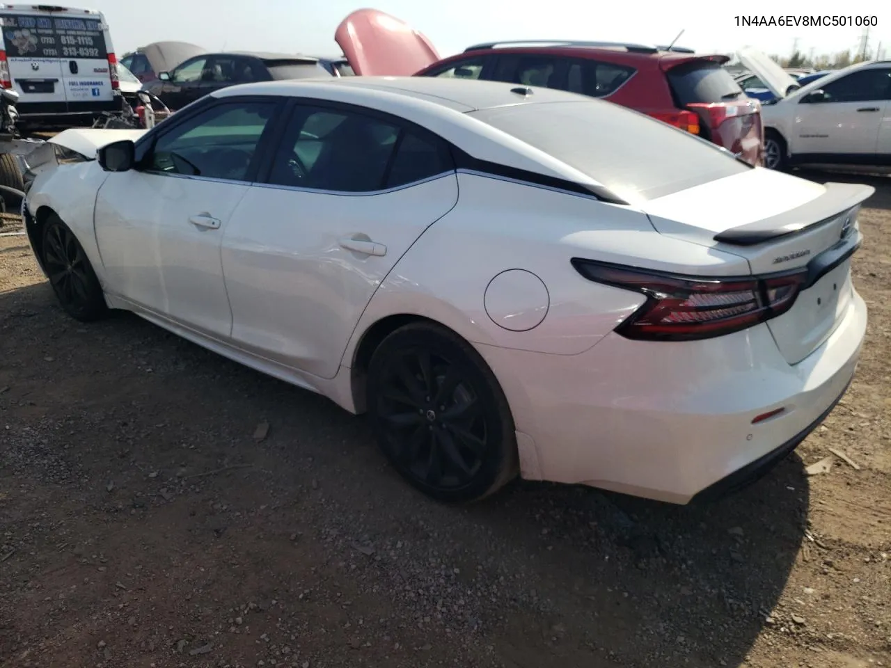 2021 Nissan Maxima Sr VIN: 1N4AA6EV8MC501060 Lot: 74269084