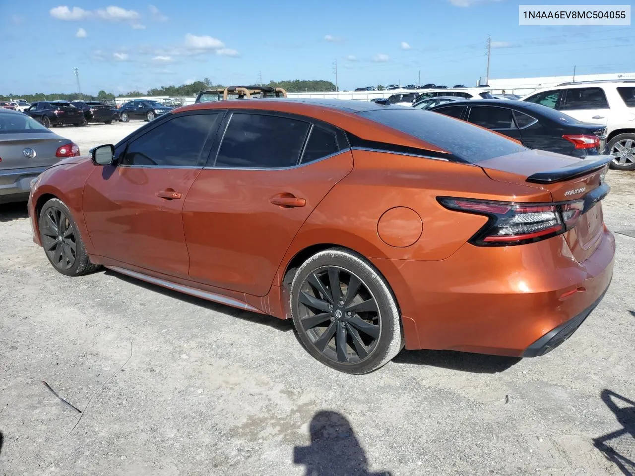 2021 Nissan Maxima Sr VIN: 1N4AA6EV8MC504055 Lot: 74760644