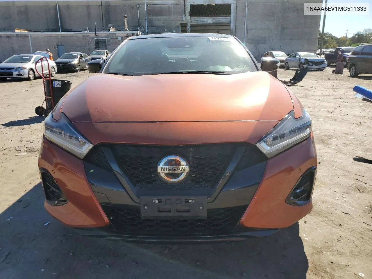 2021 Nissan Maxima Sr VIN: 1N4AA6EV1MC511333 Lot: 74938744