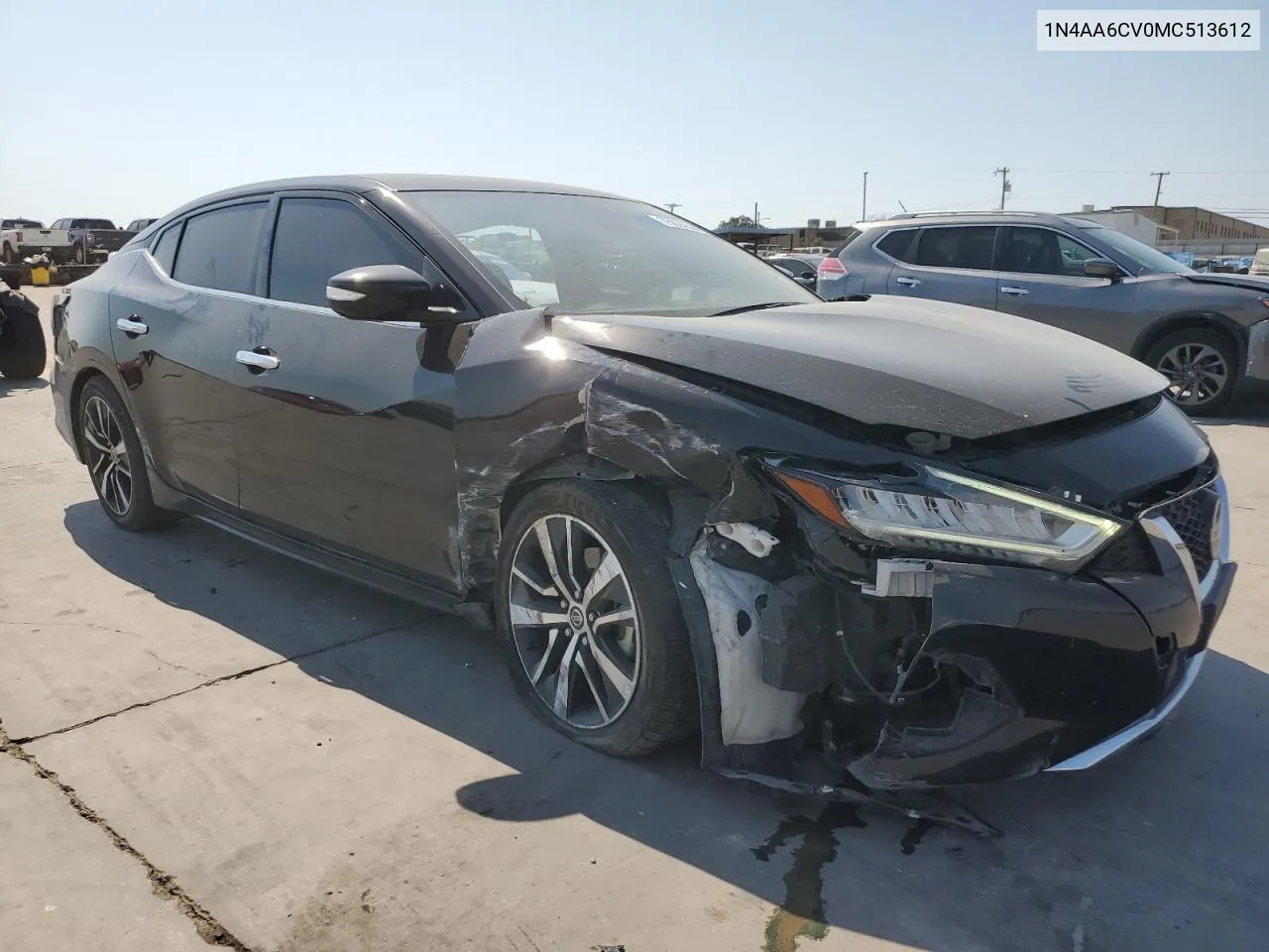 2021 Nissan Maxima Sv VIN: 1N4AA6CV0MC513612 Lot: 75694594