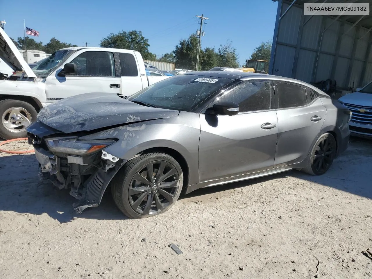 2021 Nissan Maxima Sr VIN: 1N4AA6EV7MC509182 Lot: 75994084