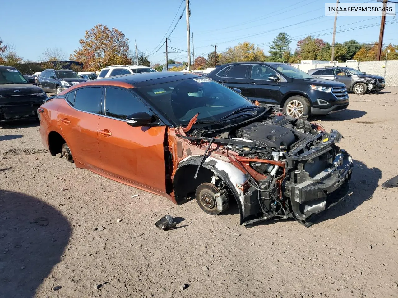 2021 Nissan Maxima Sr VIN: 1N4AA6EV8MC505495 Lot: 77338254