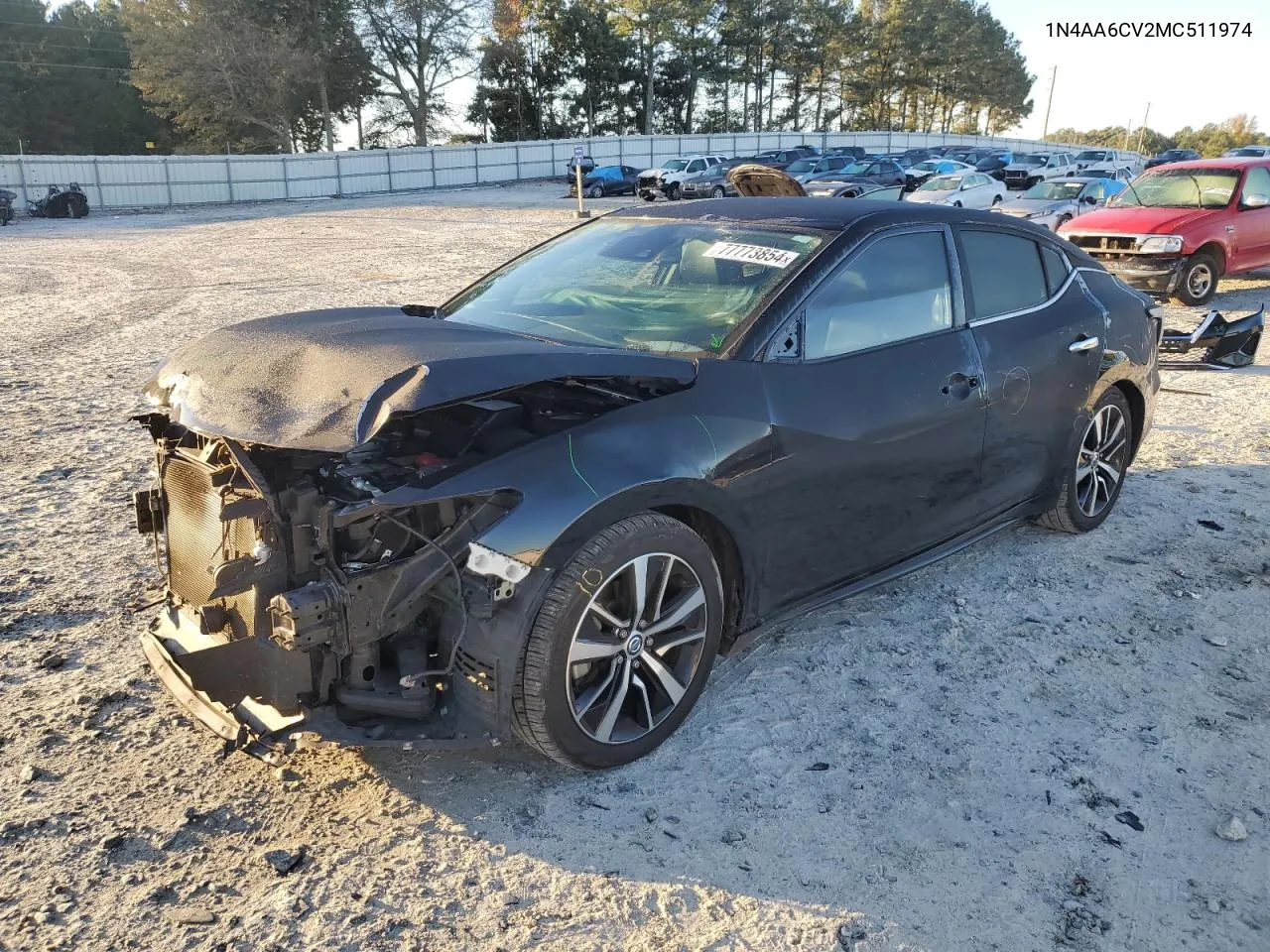 2021 Nissan Maxima Sv VIN: 1N4AA6CV2MC511974 Lot: 77773854