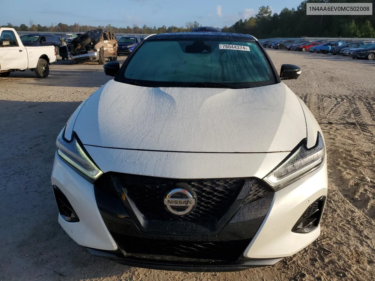 2021 Nissan Maxima Sr VIN: 1N4AA6EV0MC502008 Lot: 78044374